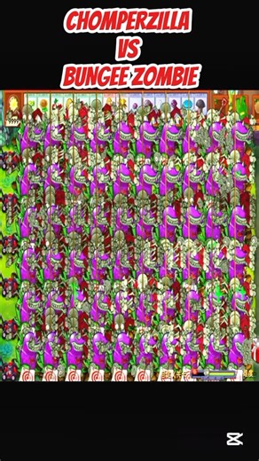 *CHOMPERZILLA VS BUNGEE ZOMBIE*#shorts #short #pvz #youtubeshorts #shortvideo #pvzfusion #gaming