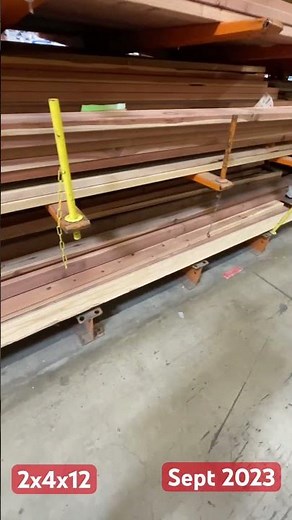 $17 Redwood 2x4-12: Latest Cost at Home Depot, September 2023