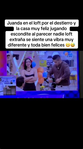 Juanda en el loft por el destierro y la casa muy feliz jugando escondite al parecer nadie loft extraña se siente una vibra muy diferente y toda bien felices 😬😅#juandacaribe#lacasadelosfamososcolombia3 #lacasadelosfamososcolombia #tendencia