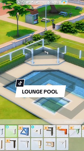 LOUNGE POOL #sims4 #thesims4 #simstok #ts4 #sims #thesims #simsbuild #sims4tips