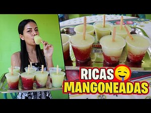 PREPARANDO unas DELICIOSAS MANGONEADAS DE MANGO 100% SALVADOREÑAS