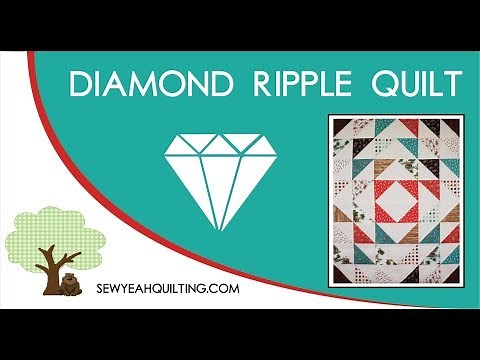 Diamond Ripple Quilt Tutorial | FREE PATTERN