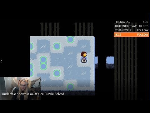 Undertale Snowdin XOXO Ice Puzzle SOLUTION
