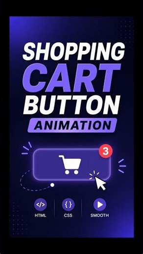 Shopping Cart Button Animation using CSS