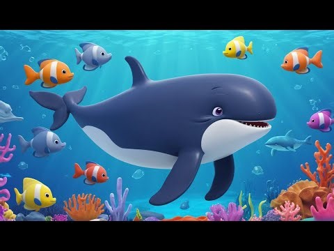 Little Whale Helps the Ocean Rescue Team | 3D Animated Nursery Rhyme for Kids
