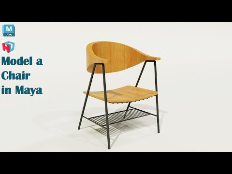 Autodesk Maya Tutorial | How to Model a Chair in Maya.