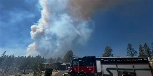 Herd of horses caught on video escaping Nevada’s Davis Fire