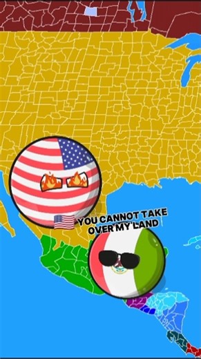 Mexico vs USA 🇲🇽🇺🇸 | Countryballs Animation | Part 1#countryball