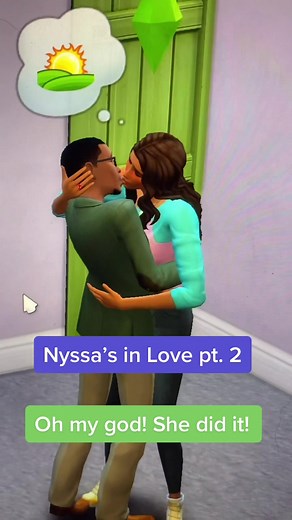 Romantic Kiss Scene in Sims 4: Nyssa’s in Love pt. 2
