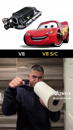 Lightning McQueen Supercharged V8 Engine Sound 😱🤯