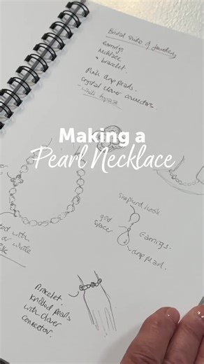 3.4K views · 32 reactions | You’ve seen the design process – now watch the pearl necklace come to life, one pearl at a time! ✨ Perfect for weddings, special occasions or adding a touch of timeless style to your everyday look 懶 | JewelleryMaker | Facebook