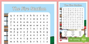 The Fire Station Aistear Word Search
