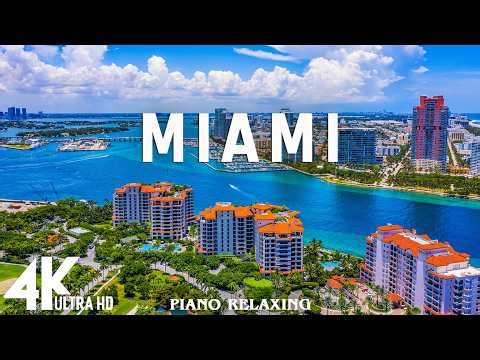 FLYING OVER MIAMI (4K UHD) – Miami Beach, South Beach & Ocean Drive From Above