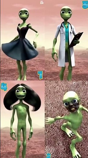 Alien dance dame tu cosita viral video #greenalien #viralvideo #trendingnow #trending