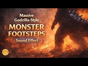 👣 Massive Godzilla-Style Monster Footsteps Sound Effect
