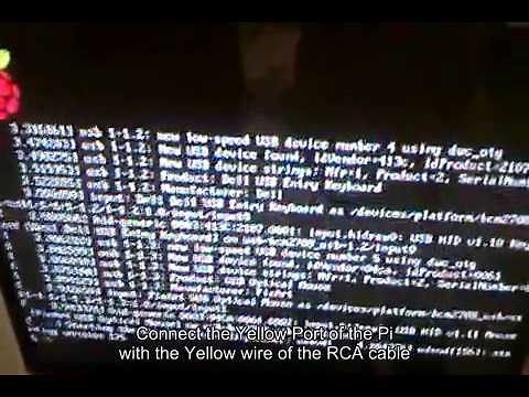 Raspberry pi(B)display Output To T V via RCA
