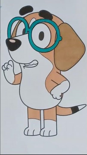 Bluey Coloring Page | Honey #shorts #bluey #coloring
