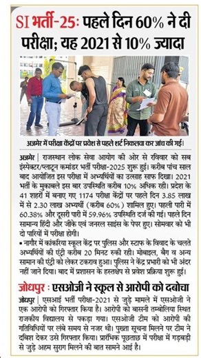 RPSC SI 2026 Exam Analysis 🔥 #shorts #rpscsiexam#si2026 #si2025#motivation #motivationalshorts#viral