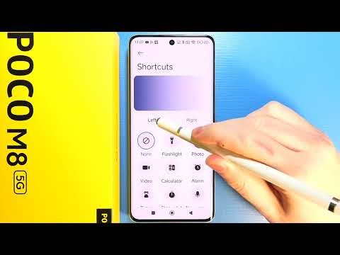 POCO M8 5G: How to Add Flashlight Shortcut To Lock Screen