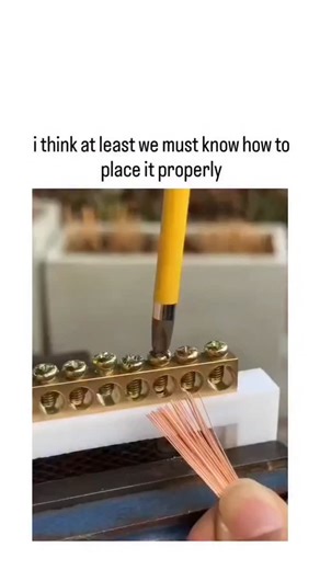 viral memes on Instagram: "The post shares a 31-second tutorial video showing how to strip insulation from stranded copper wire, twist the frayed strands tightly using a pencil eraser for neat insertion into a terminal block, and secure with a screwdriver, contrasting incorrect loose methods marked with red X's. Quoting a "funny video" prompt, it humorously educates on proper wiring to avoid common DIY errors, resonating with Indonesian-speaking users in replies who express newfound understandin