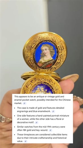 19th century vintage 18k pocket watch nabili lang sa greece ng 3,000 pesos #goldbuyer #vintagegold | Mareng jenn jewelry shop