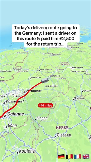 Could you do drive this route?… #courier #courierservice #deliverydriver #vanlife #logistics