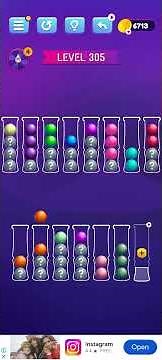 Ball Sort Level 305 Puzzle Color Sort Tatem Games Inc. All levels, #ballsortpuzzle