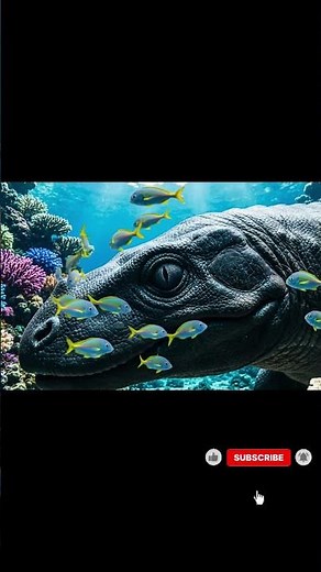 Eye of the Gentle Giant: A Shonisaurus's Moment of Peace