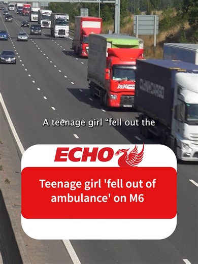 The girl was taken to hospital but is not thought to have suffered any serious injuries #liverpoolecho #uknews #M6 #Incident