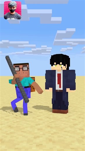 Help Herobrine To Power Up Or Pull Up Stick 💀 #minecraft #shorts #viralshort