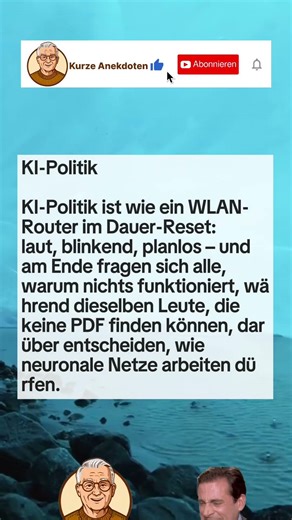 KI-Politik im Dauer-Reset! 😂💻 Warum nichts funktioniert! #politik #shortsdeutsch #lachen #humor
