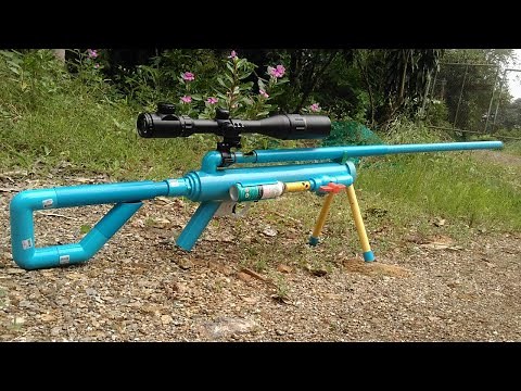 Powerful PVC TOYS Gun - How to make PVC TOY Gun Using Glass Marble Bullet