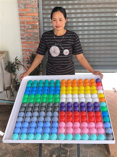 Smart move color ball sorting solves challenges #colorball #puzzle #sortingchallenge