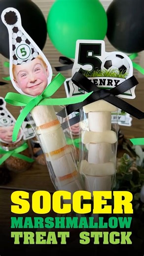 Custom Soccer Marshmallow Treat Sticks ⚽️