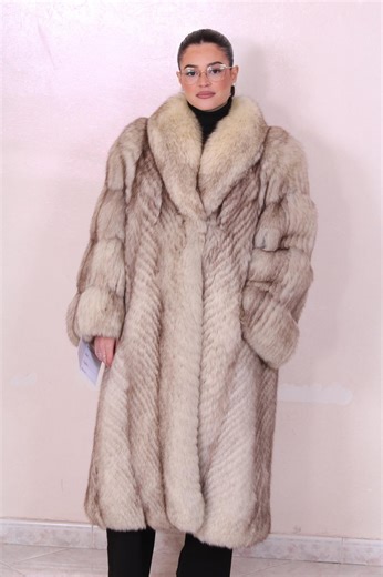 Fox Fur Coat Jacket Fur Coat Fox Pelzmantel Fourrue Renard Mex - Etsy