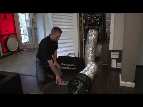 Duct Leakage Testing for code compliance #energyefficiency #kentucky #newconstruction