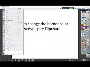 Changing Border Color in ActivInspire