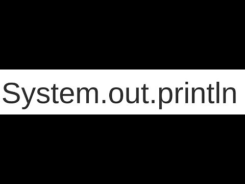 System.out.println() in Java