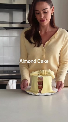 Delicious Almond Cake Recipe with Whipped Cream Icing