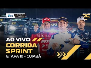 STOCK CAR BRB 2025 AO VIVO | 10ª ETAPA - CORRIDA SPRINT | CUIABÁ, MT
