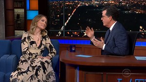 Olivia Wilde makes her directorial debut in the upcoming film ‘Booksmart.’ But she wasn’t the only one yelling out instructions on set. | The Late Show with Stephen Colbert