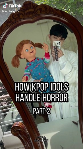 I love how they all have different coping mechanisms for horror #p1harmony #ateez #bts #treasure #theboyz #cravity #straykids #kpop #kpopfyp