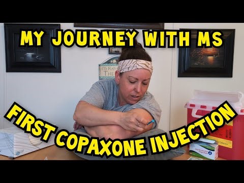 Giving my first Copaxone Injection