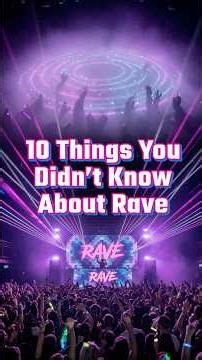 10 Things You Didn’t Know About Raves - This Is What Really Happens to Your Brain at Raves #shorts