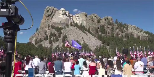 Naturalization ceremony at Mount Rushmore