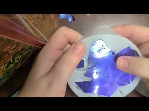 Hand made resin dice reveals #1