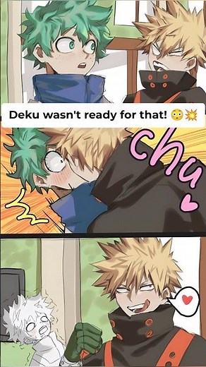 Deku kissed Bakugo... and instantly REGRETTED IT! 😳 | MHA Comic #shorts #mha