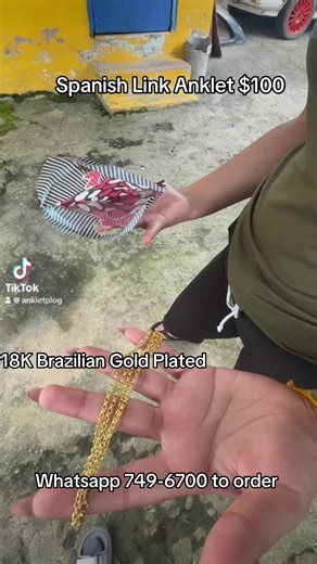 Spanish Link Anklet $100