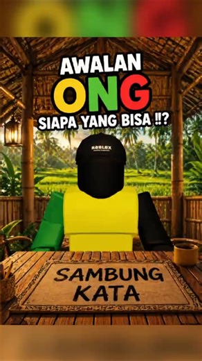 AWALAN "ONG" ADA YANG BISA !!?🔥 #calista #roblox #sambungkata #games #gaming #shorts