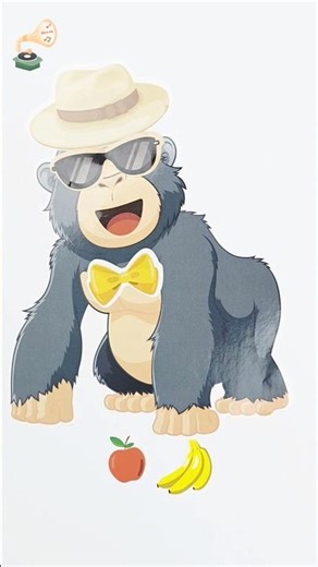 DIY Happy Monkey Stickers: Unleash Your Creativity with Adorable Designs!#art #happy #monkey #diy